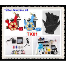 Tattoo Kits 2 New Machine Gun Power Needles 7 Ink